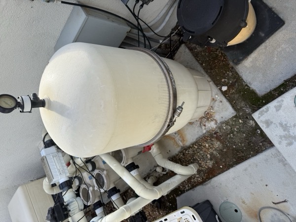 Pool filter repair at a Dana Point home