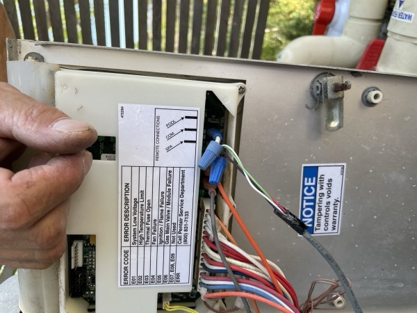 Pool heater repair at a Laguna Beach home