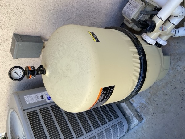 Pool filter repair at a Mission Viejo home