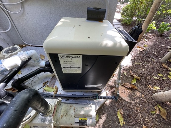 Pool heater repair at a Newport Beach home