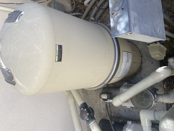 Pool filter repair at a Rancho Santa Margarita home