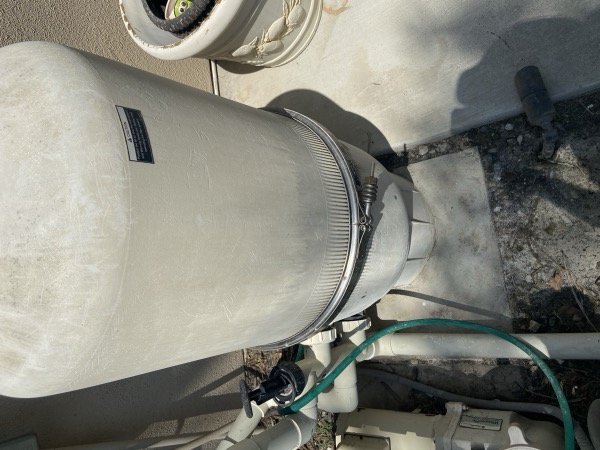 Pool filter repair at a San Clemente home