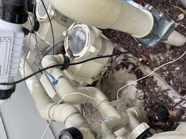Pool filter repair at a San Juan Capistrano home